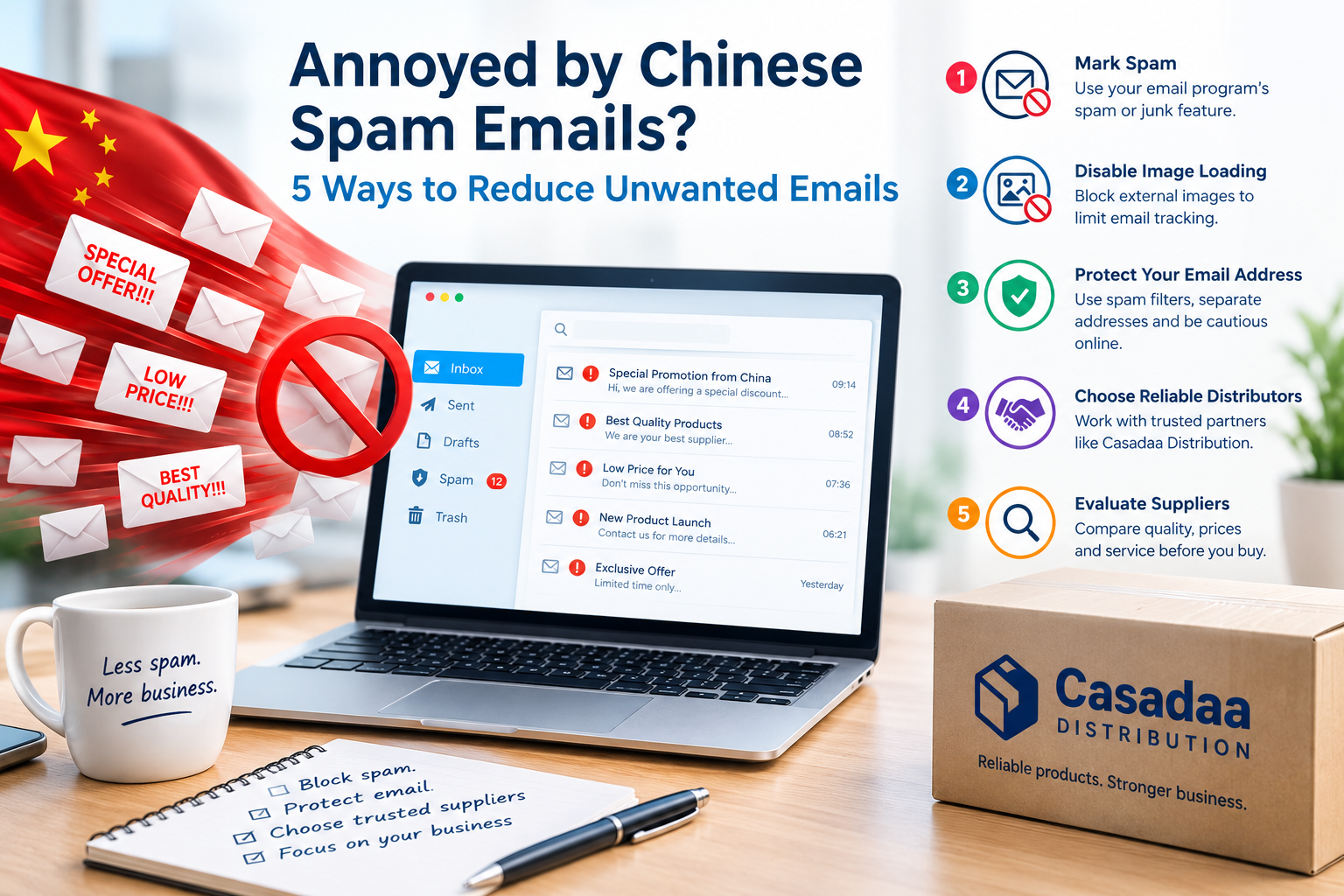 Chinese spam emails